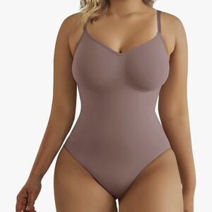 Elegant Tan Shapewear Bodysuit